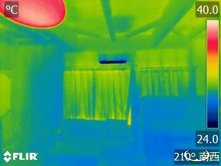 居間南面-熱画像